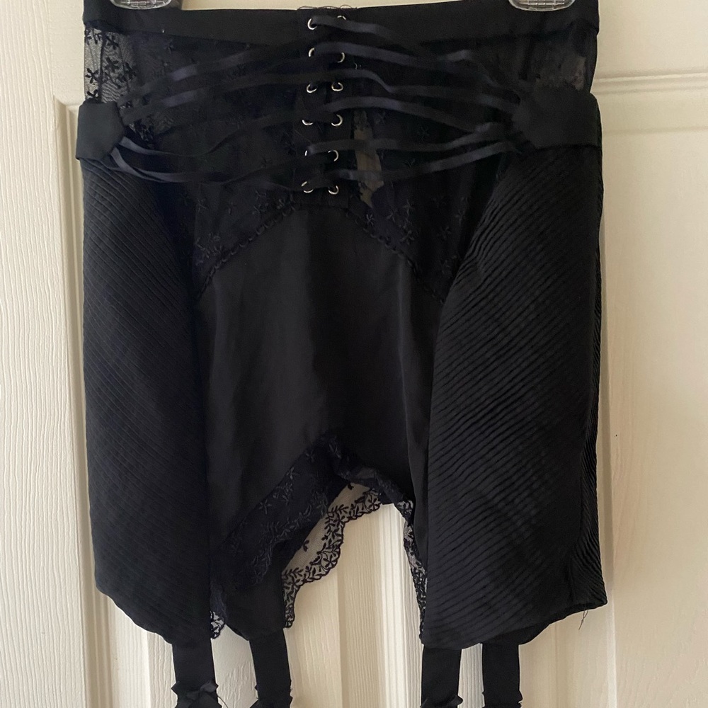 For love & lemons x Victoria’s Secret corset mini skirt with garters